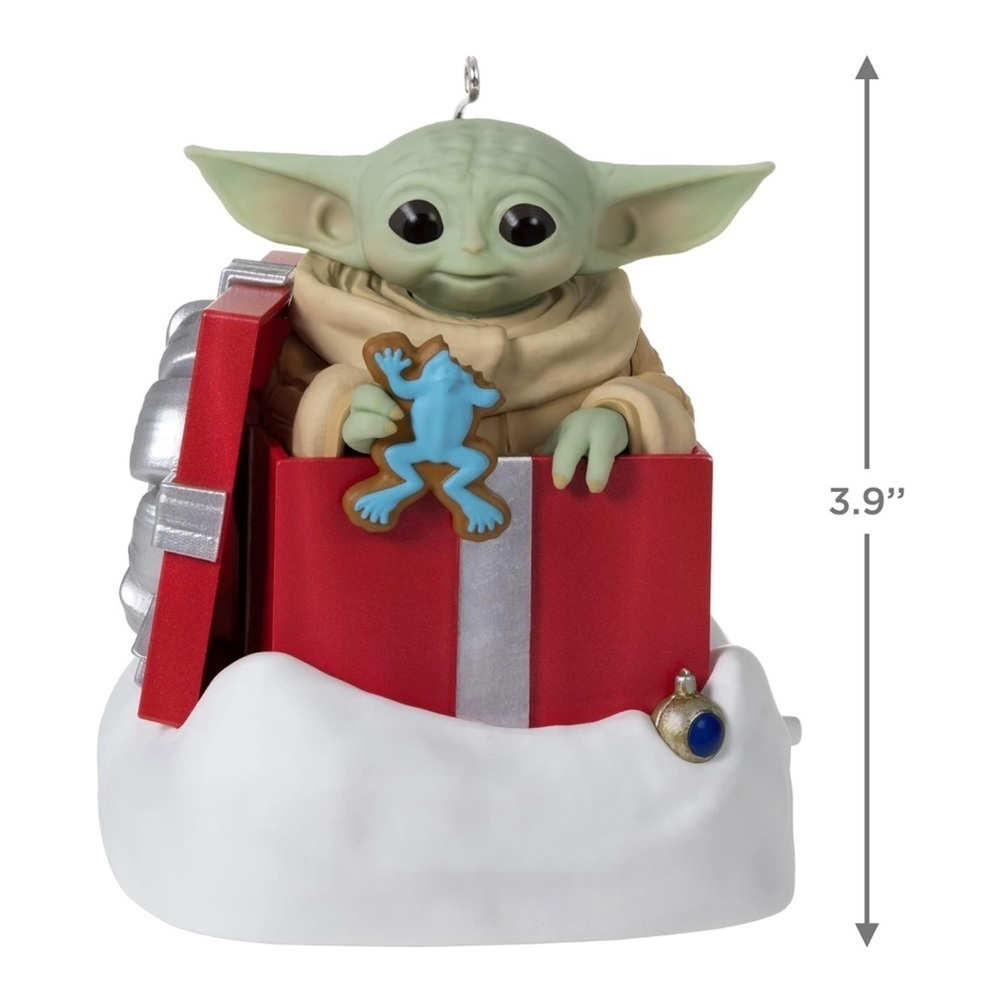 Hallmark Keepsake Christmas Ornament, Star Wars: The Mandalorian Grogu baby yoda - Picture 8 of 9